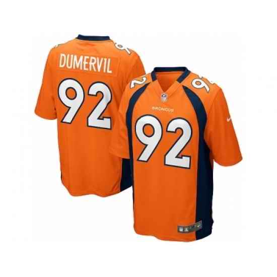 Nike Denver Broncos 92 Elvis Dumervil orange Game NFL Jersey